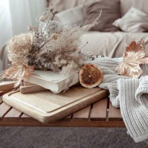 Subtle Fall Decor in Home Staging