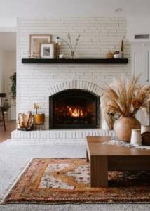 Halloween Mantel Staging